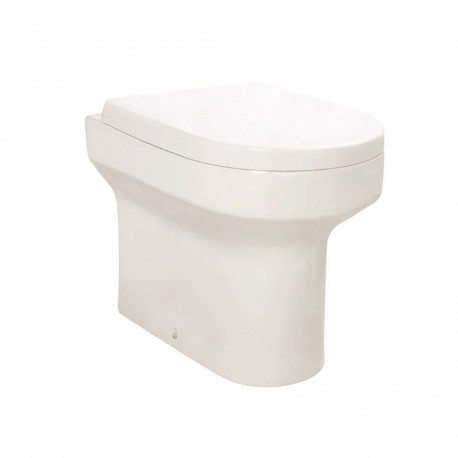 Iona Omni Back To Wall Toilet Pan with D Shape Soft Close Seat