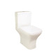 Iona Nix Open Back Toilet Pan with Cistern and Soft Close Seat