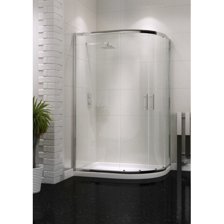Iona A6 Easy Clean Double Door Offset Quadrant Shower Door 1200mm x 900mm