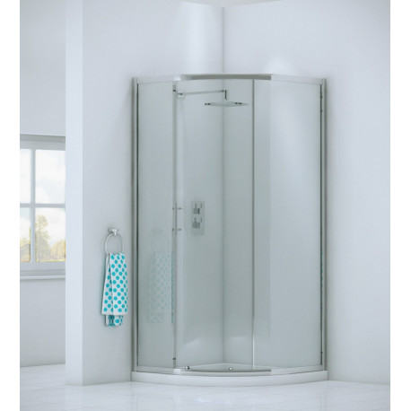 Iona A6 Easy Clean Single Door Offset Quadrant Shower Door 900mm x 760mm