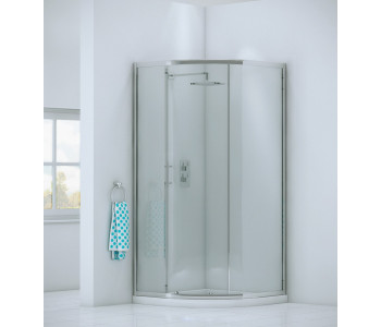 Iona A6 Easy Clean Single Door Offset Quadrant Shower Door 1000mm x 800mm
