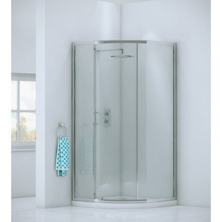 Iona A6 Easy Clean Single Door Offset Quadrant Shower Door 1200mm x 800mm