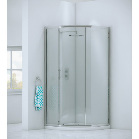 Iona A6 Easy Clean Single Door Offset Quadrant Shower Door 1200mm x 900mm