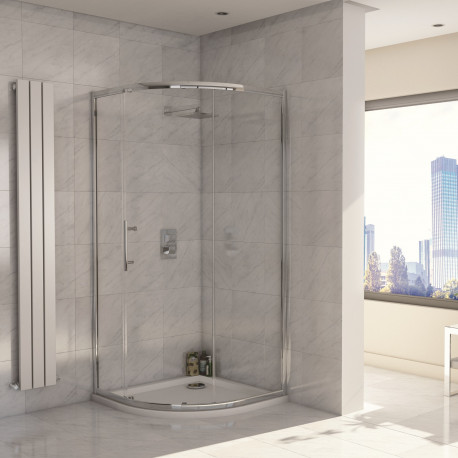Iona A8 Easy Clean 8mm Glass Single Door Quadrant Shower 800mm