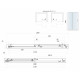 Iona A8 Easy Clean 8mm Glass Sliding Shower Door 1200mm