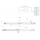Iona A8 Easy Clean 8mm Glass Sliding Shower Door 1400mm