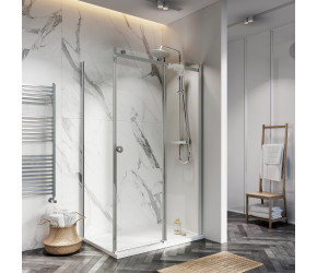 Iona A8 Easy Clean 8mm Glass Frameless Shower Side Panel 800mm