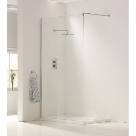 Iona A8 Easy Clean 8mm Glass Wetroom Shower Panel 760mm x 2000mm
