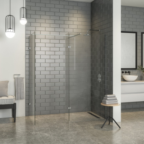 Iona A10 Easy Clean 10mm Glass Wetroom Shower Panel 1000mm x 2000mm