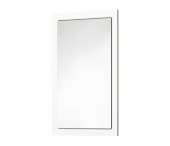 Iona Gloss White Wooden Frame Bathroom Mirror 800mm x 500mm