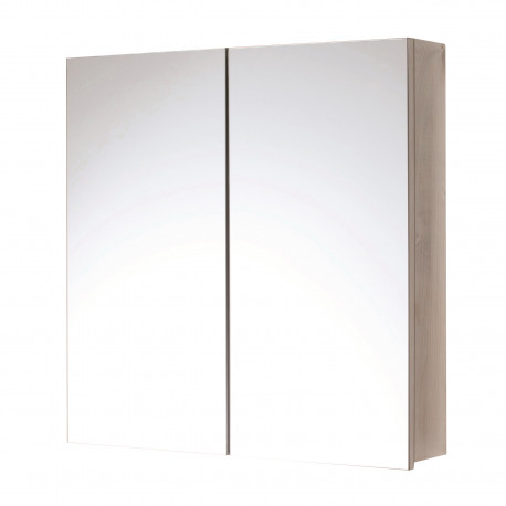 Iona Double Door Stainless Steel Mirror Cabinet 600mm x 600mm