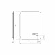 Iona LED Rectangle Mirror with Demister Pad 800mm x 600mm