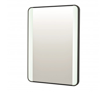 Iona Noire Soft Square LED Bathroom Mirror 700mm x 500mm