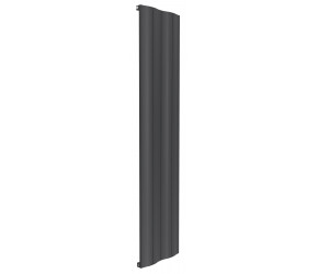 Reina Wave Anthracite Aluminium Single Panel Vertical Radiator 1800mm x 412mm