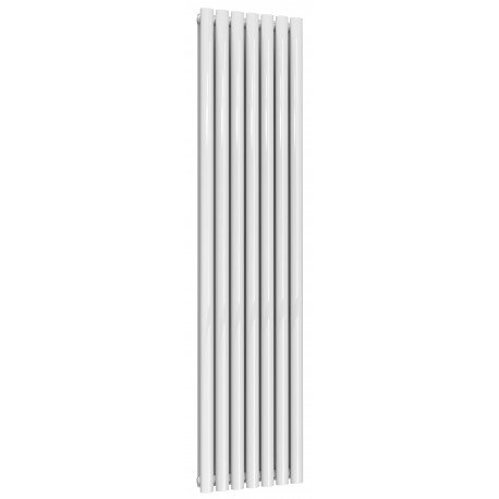 Reina Neval White Aluminium Double Panel Oval Tube Vertical Radiator 1800 x 404