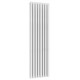 Reina Neval White Aluminium Double Panel Oval Tube Vertical Radiator 1800 x 463