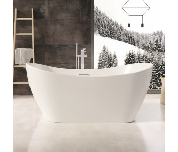 Iona Austin Gloss White Freestanding Bath 1700mm x 800mm