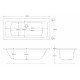 Iona Solarna Square Double Ended Bath 1700mm x 750mm