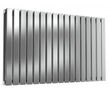 Reina Flox Polished Stainless Steel Double Panel Flat Radiator 600mm x 1003mm