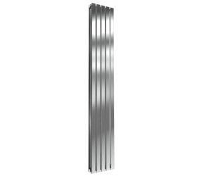 Reina Flox Polished Stainless Steel Double Panel Flat Radiator 1800mm x 295mm