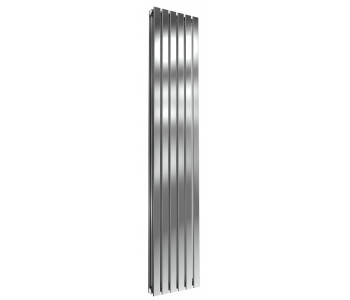 Reina Flox Polished Stainless Steel Double Panel Flat Radiator 1800mm x 354mm