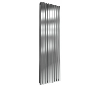 Reina Flox Polished Stainless Steel Double Panel Flat Radiator 1800mm x 531mm