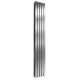 Reina Flox Brushed Stainless Steel Double Panel Flat Radiator 1800mm x 295mm