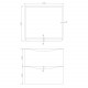 Iona Contour Gloss White Wall Hung Two Drawer Vanity Unit and Basin 500mm