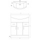 Iona Verona Anthracite Floor Standing Bathroom Vanity Unit and Basin 850mm
