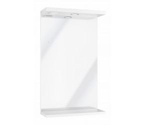 Iona Verona Gloss White Mirror Unit With Lights 450mm