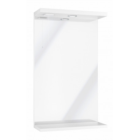 Iona Verona Gloss White Mirror Unit With Lights 450mm