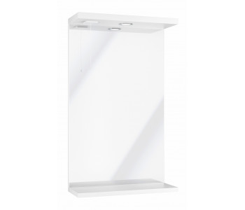 Iona Verona Gloss White Bathroom Mirror Unit With Lights 450mm