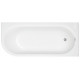 Iona J Shaped Shower Bath 1700mm x 750mm Right Hand with Panel