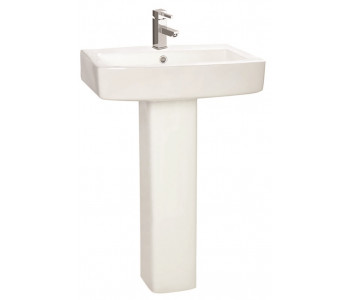 Iona Vola 570mm One Taphole Basin and Full Pedestal