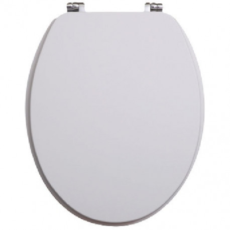 Iona High Gloss White Wooden Soft Close Toilet Seat