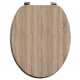 Iona Bardolino Driftwood Wooden Soft Close Toilet Seat