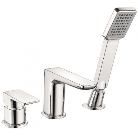 Iona Uno 3 Taphole Deck Mounted Bath Shower Mixer Tap