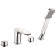Iona Uno 4 Taphole Deck Mounted Bath Shower Mixer Tap