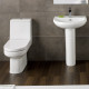 Kartell Bijou Close Coupled Close to Wall Toilet with Soft Close Seat