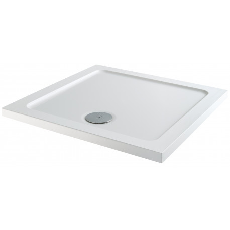 Iona 40mm Stone Resin Square Shower Tray 700mm x 700mm