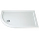 Iona 40mm Stone Resin Offset Quadrant Shower Tray Left Hand 1000mm x 800mm