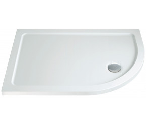 Iona 40mm Stone Resin Offset Quadrant Shower Tray Right Hand 1000mm x 900mm