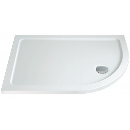 Iona 40mm Stone Resin Offset Quadrant Shower Tray Right Hand 1200mm x 900mm