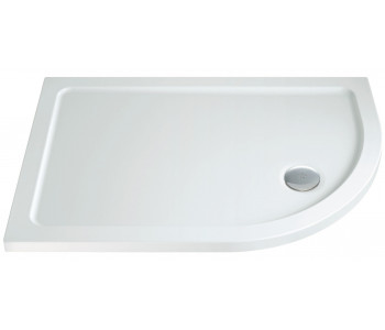 Iona 40mm Stone Resin Offset Quadrant Shower Tray Right Hand 900mm x 760mm