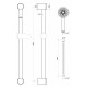 Iona Round Thermostatic Bar Shower Valve With Riser Kit