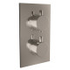 Iona Round Concealed Thermostatic Shower Valve With Overhead Shower