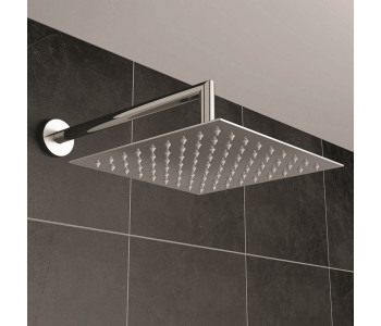 Iona Square Concealed Thermostatic Shower Valve With Overhead Shower