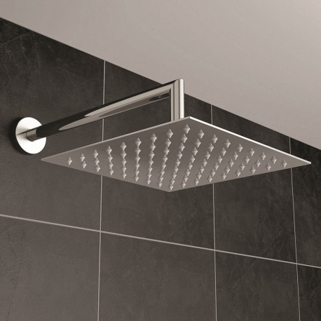 Iona Chrome Ultra Slim Square Shower Head 300mm