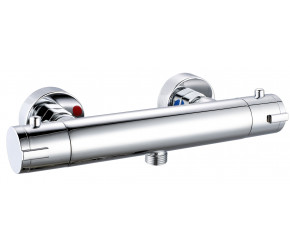 Iona Chrome Round Cool Touch Exposed Bar Shower Valve