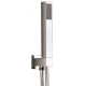 Iona Chrome Square Shower Handset With Hose And Outlet